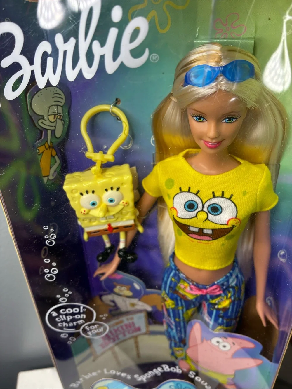 Barbie Loves SpongeBob SquarePants Doll 2002 Mattel Nickelodeon w/ Box